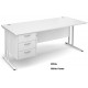 Maestro Cantilever Desk with Fixed Pedestal